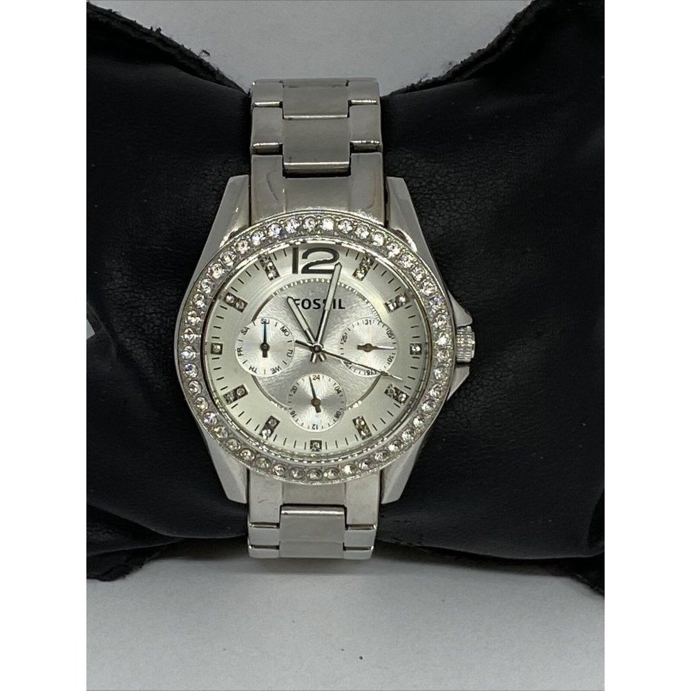 Fossil ES3202 Womens Stainless Steel Silver Analog
